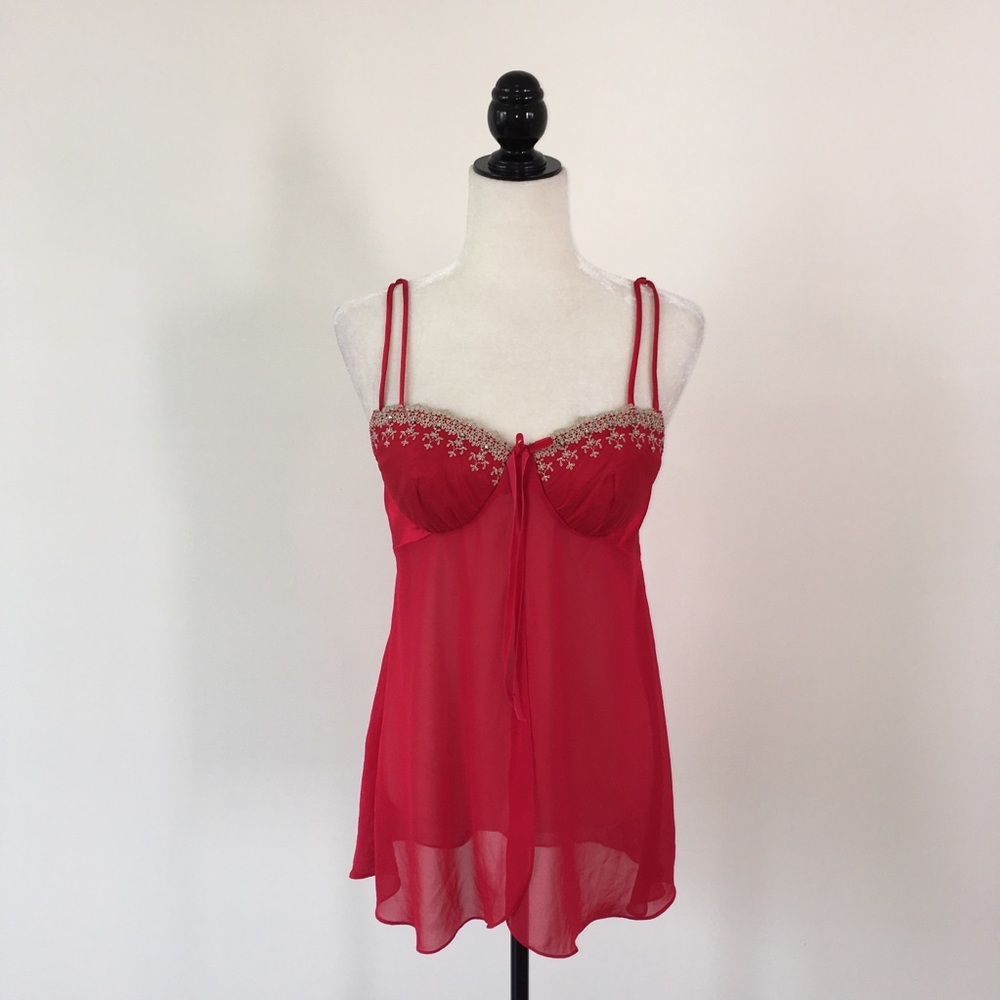 Red Lingerie Top